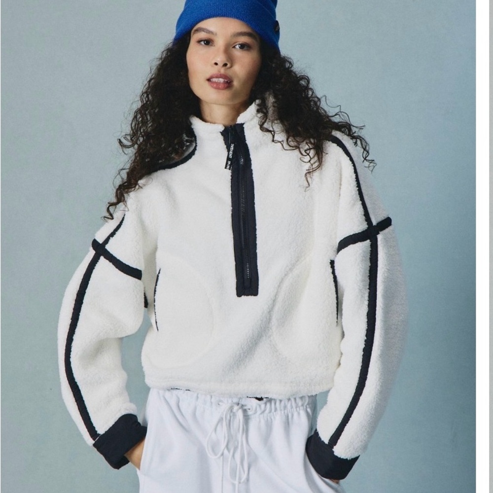 FP Movement by Free People White and Black Jacket medium